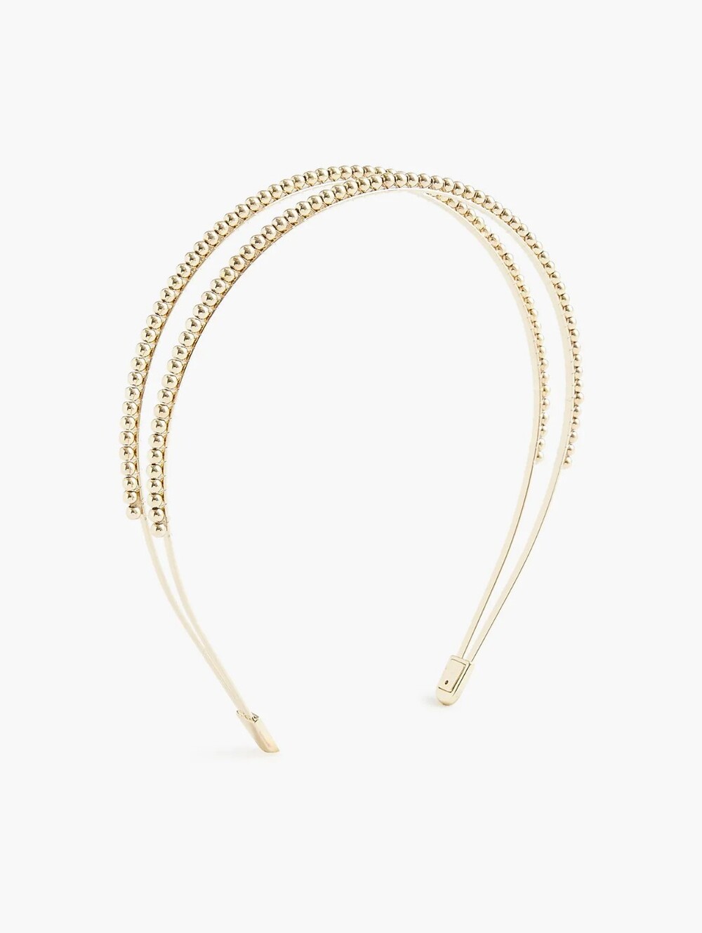 J Crew Double gold beaded headband